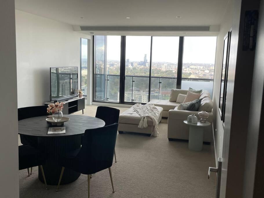 Lux 3 Bedroom Apartment In Southbank ملبورن المظهر الخارجي الصورة